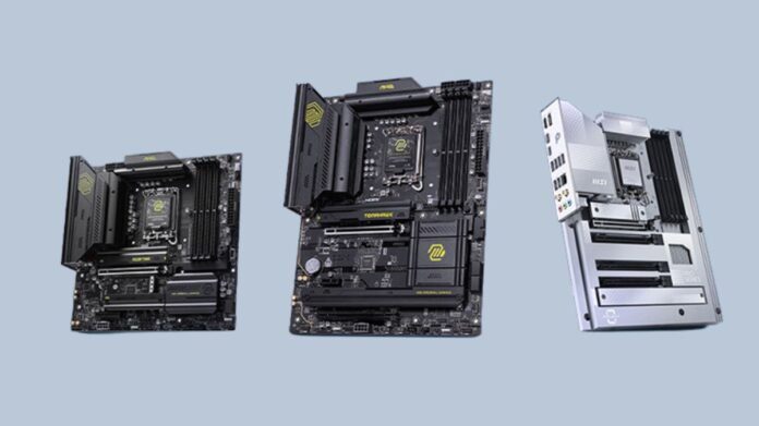Intel Core Ultra powered Z890 and B860 MSI Motherboards